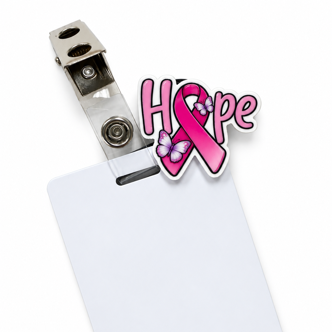 Hope Breast Cancer Ribbon / CHARM COLLECTION - TEMPLATE - Charm Only