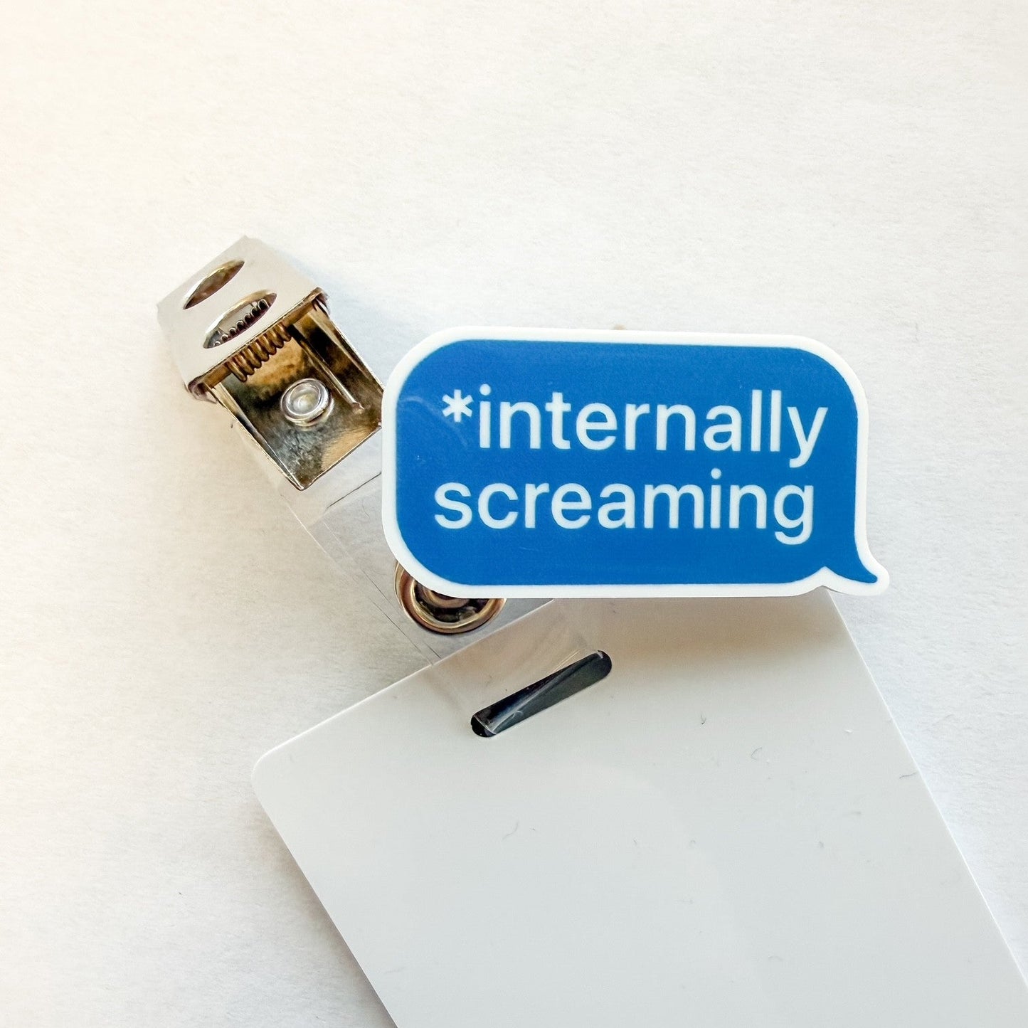 Badge Topper / CHARM COLLECTION - Internally Screaming - Charm Only