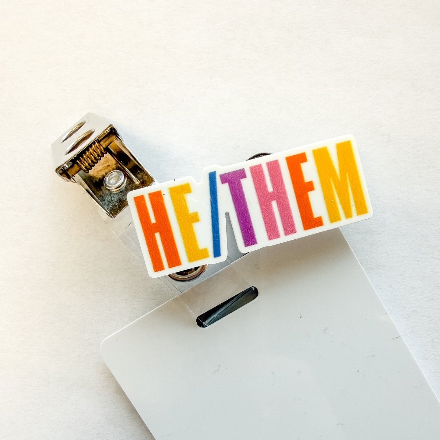 Badge Topper / CHARM COLLECTION - He/Them - Charm Only