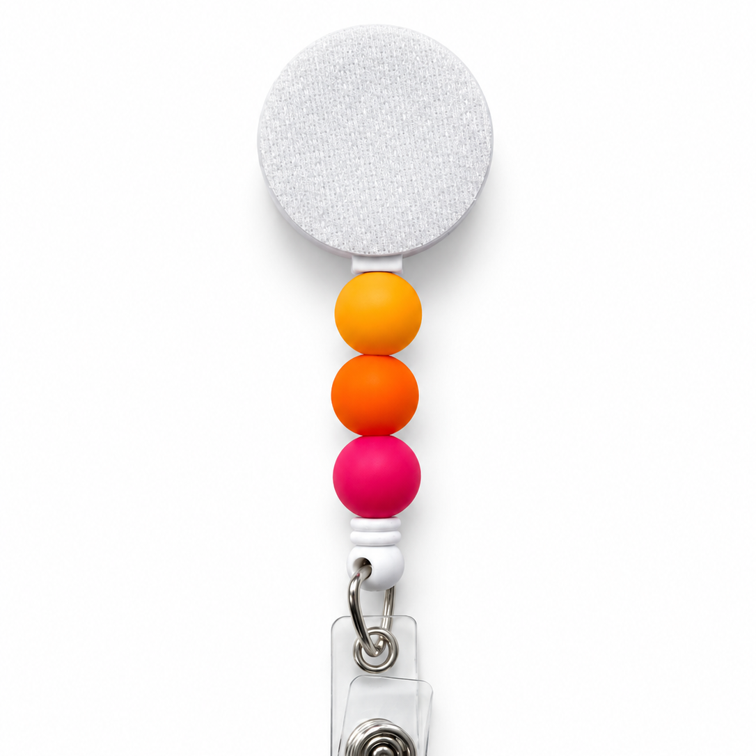 Electric Sunset Interchangeable Badge Reel