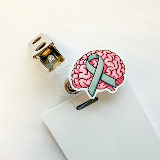 Badge Topper / CHARM COLLECTION - Brain Cancer Awareness - Charm Only