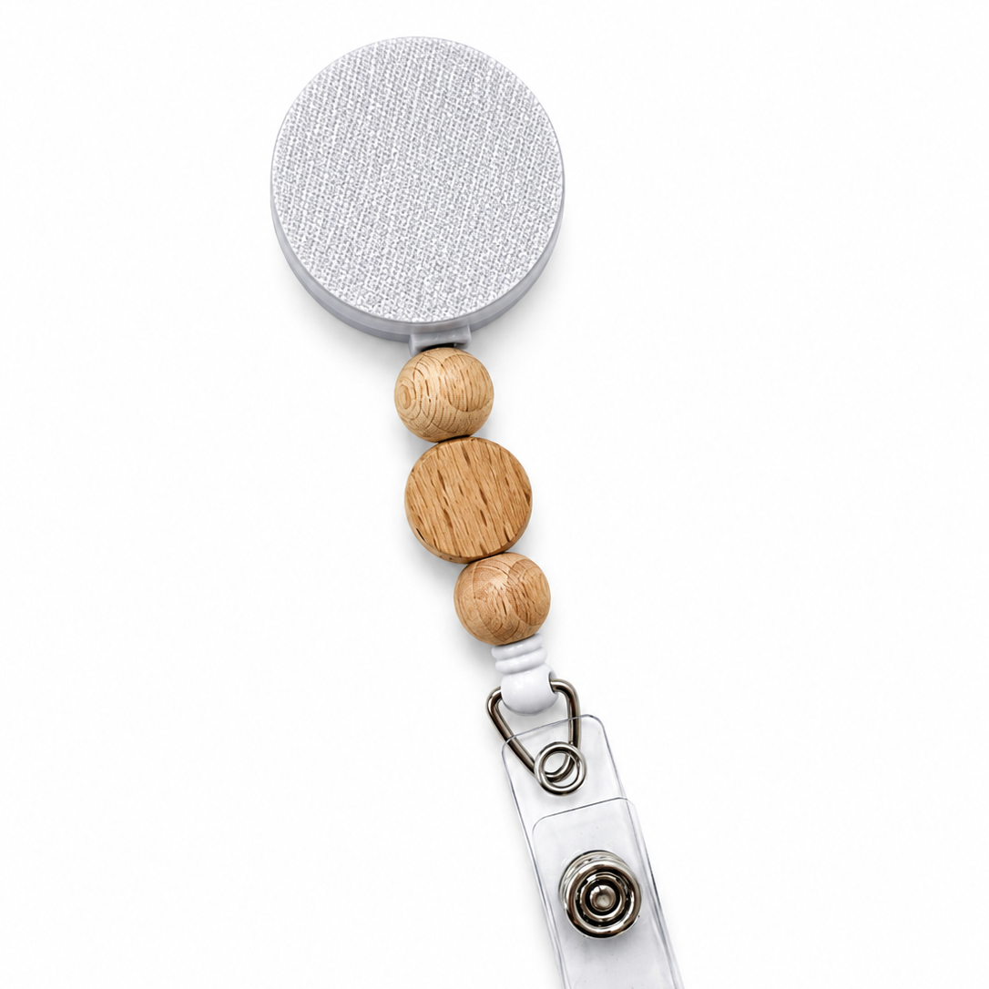 Modern Oak Interchangeable Badge Reel