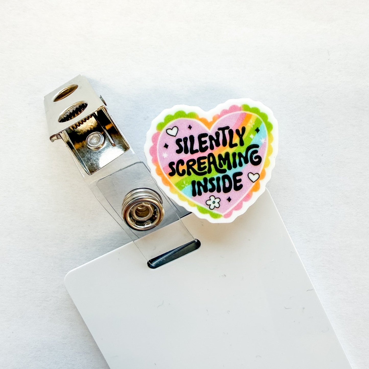 Badge Topper / CHARM COLLECTION - Silently Screaming Inside - Charm Only