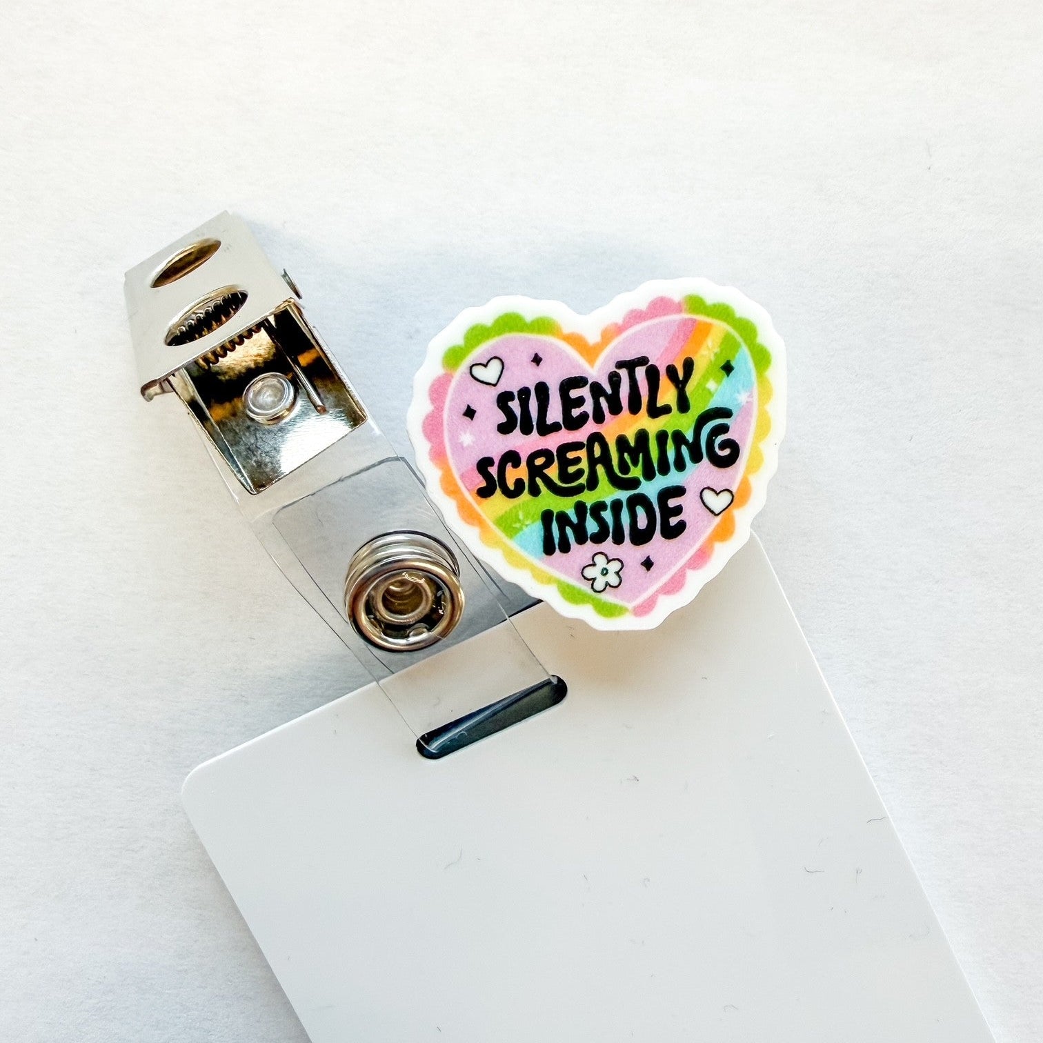 Badge Topper / CHARM COLLECTION - Silently Screaming Inside - Charm Only