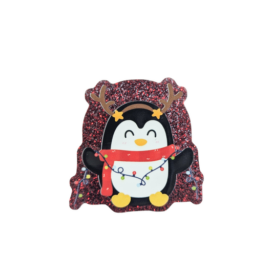 Penguin Glitter / Christmas / PLASTIC Add on