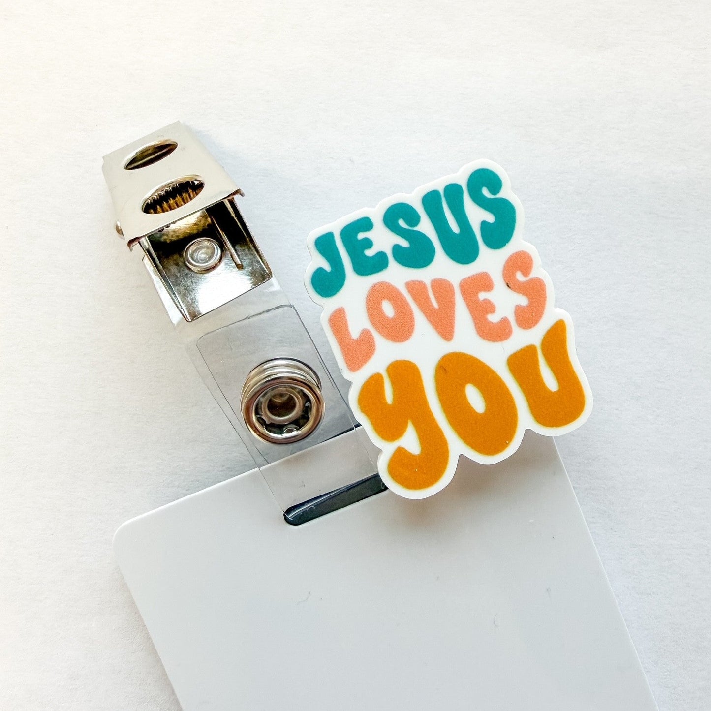 Badge Topper / CHARM COLLECTION - Jesus Loves You - Charm Only