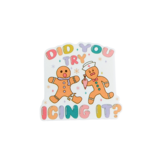 Did You Try Icing It / Christmas Gingerbread / PLASTIC Add on