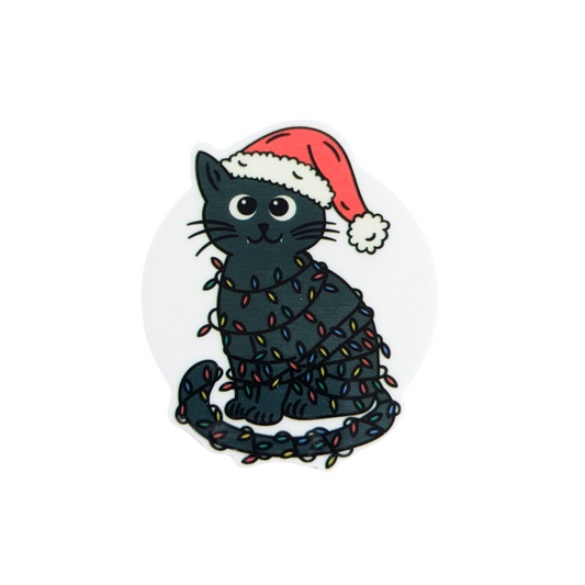 Christmas Black Cat / PLASTIC Add on