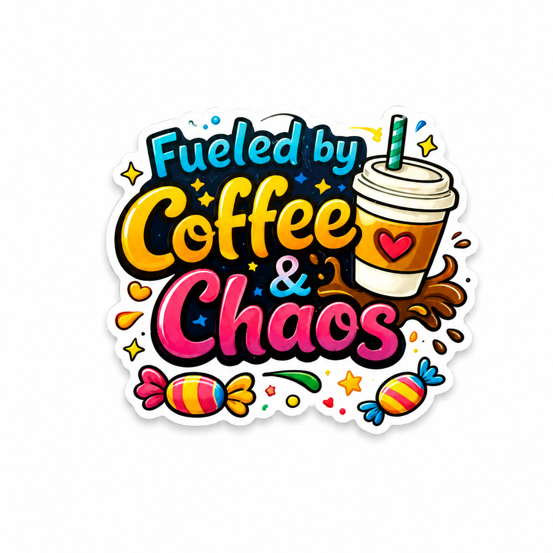 Fueled By Coffee and Chaos / PLASTIC Add on