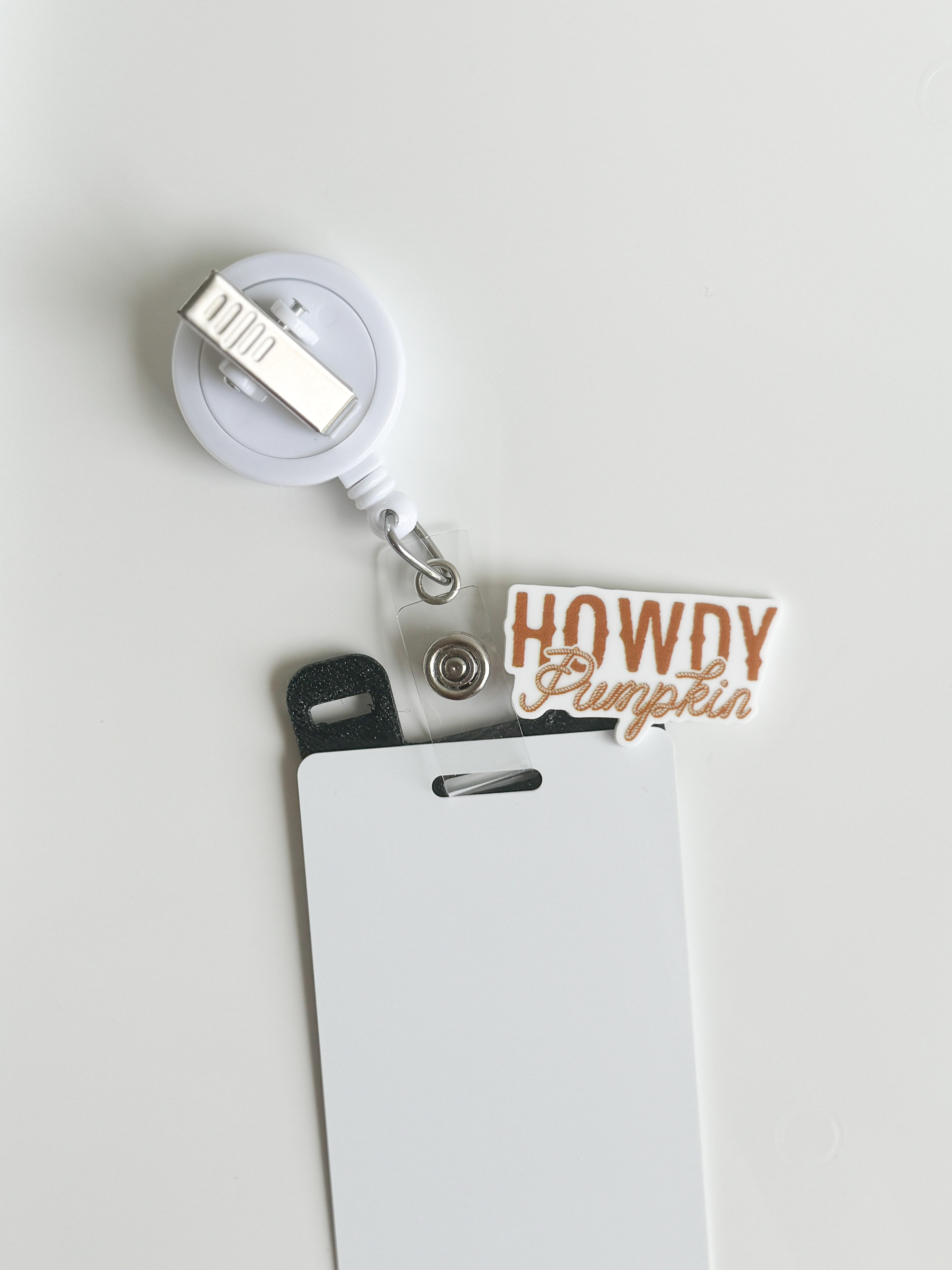 Badge Topper / CHARM COLLECTION  -  Howdy Pumpkin - Charm Only