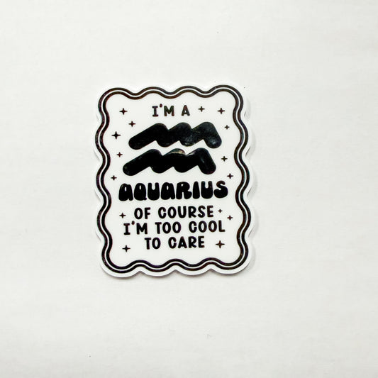 Aquarius Sign / PLASTIC Add on