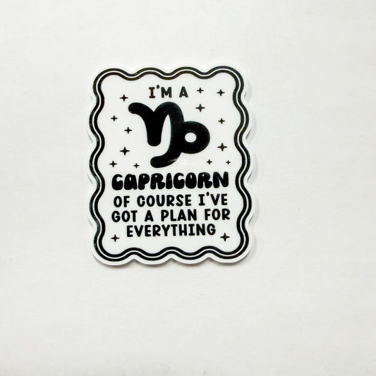 Capricorn Sign / PLASTIC Add on