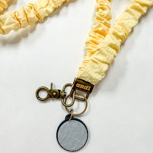 Andi x Katie Lynn Butter Yellow Interchangeable Lanyard