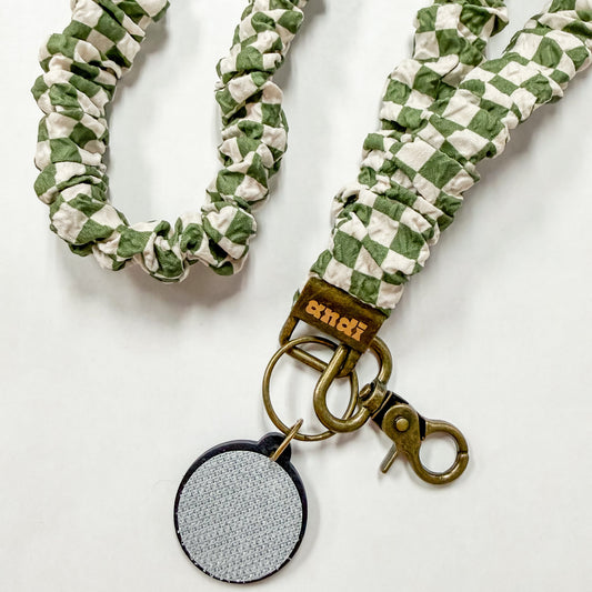 Andi x Lindsey Teaches Checked Interchangeable Lanyard