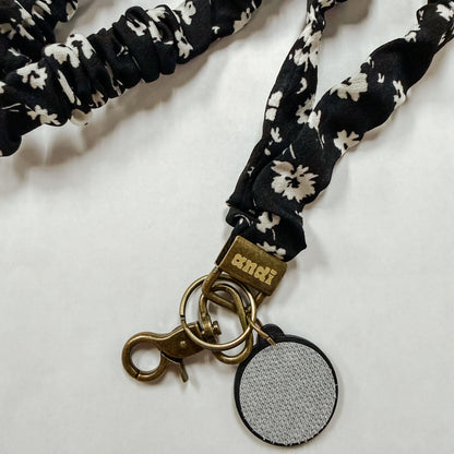 Onyx Floral Interchangeable Andi Lanyard