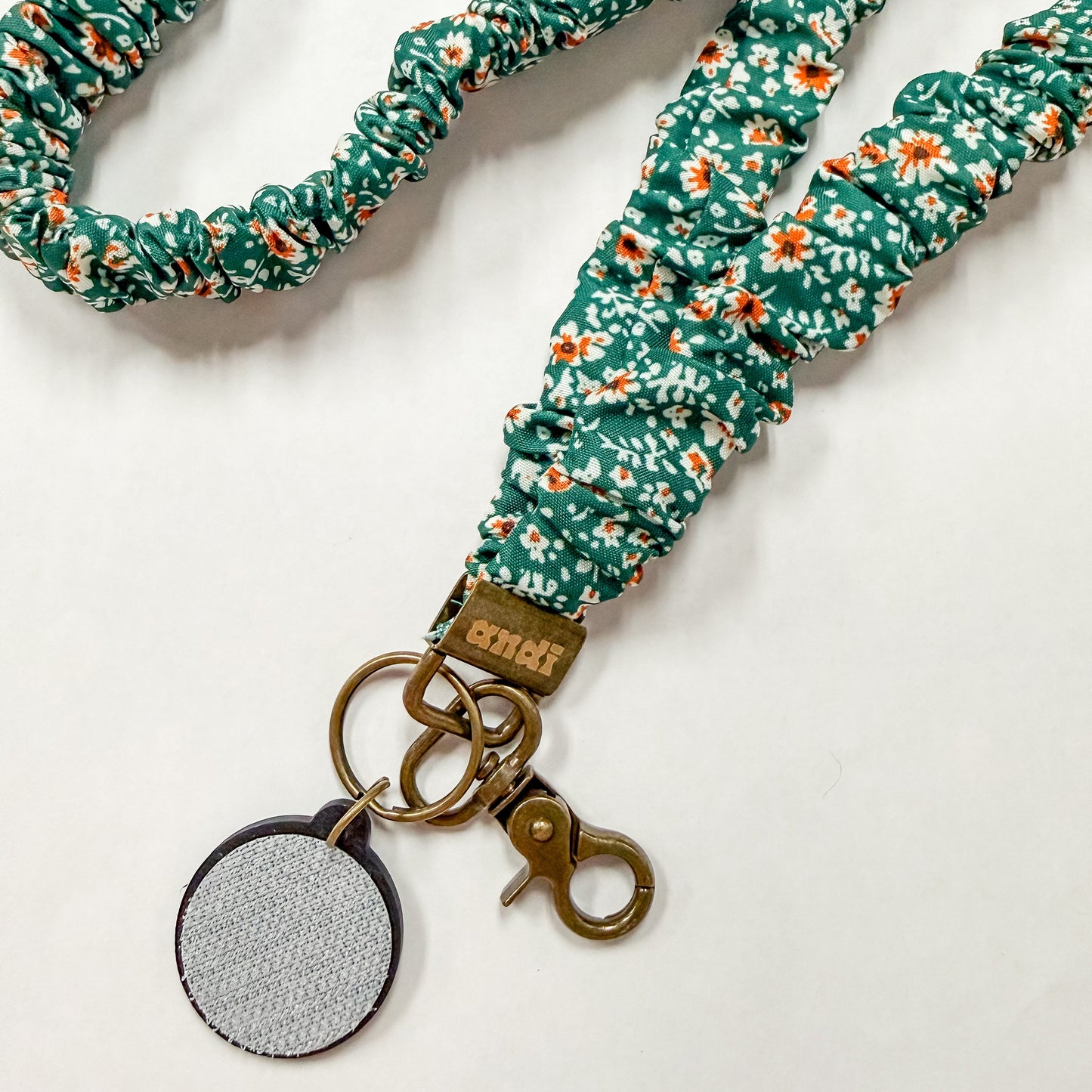 Green Floral Interchangeable Andi Lanyard