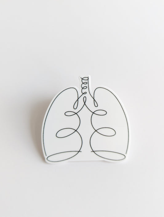Line Art Lungs / PLASTIC Add on / 8C47