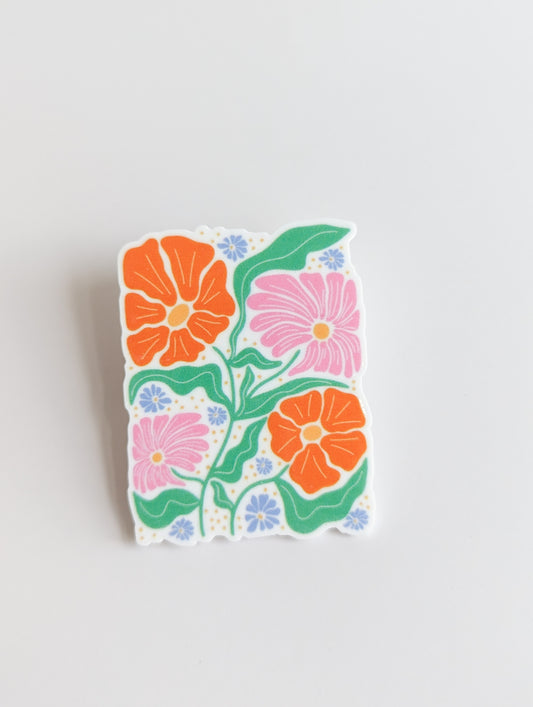 Pink Floral Arrangement / PLASTIC Add on / 8B31