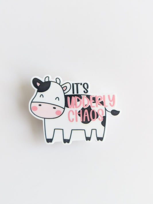 It's Udderly Chaos / Cow / Animal / PLASTIC Add on / 7B6