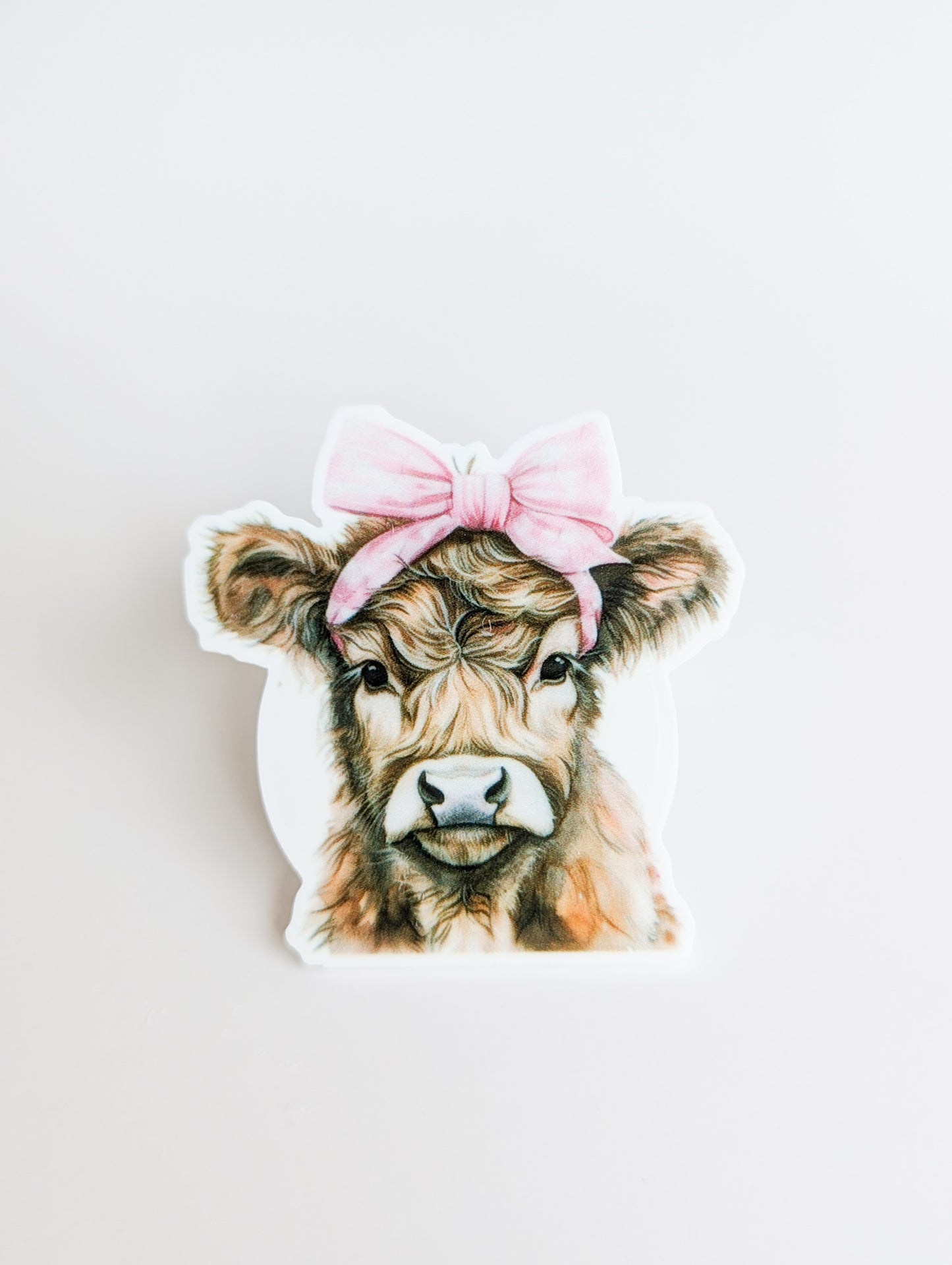 Cow and Bow / Cute / PLASTIC Add on