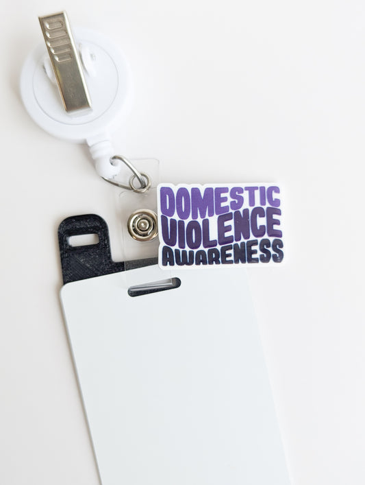 Badge Topper / CHARM COLLECTION  - Domestic Violence Awareness - Charm Only