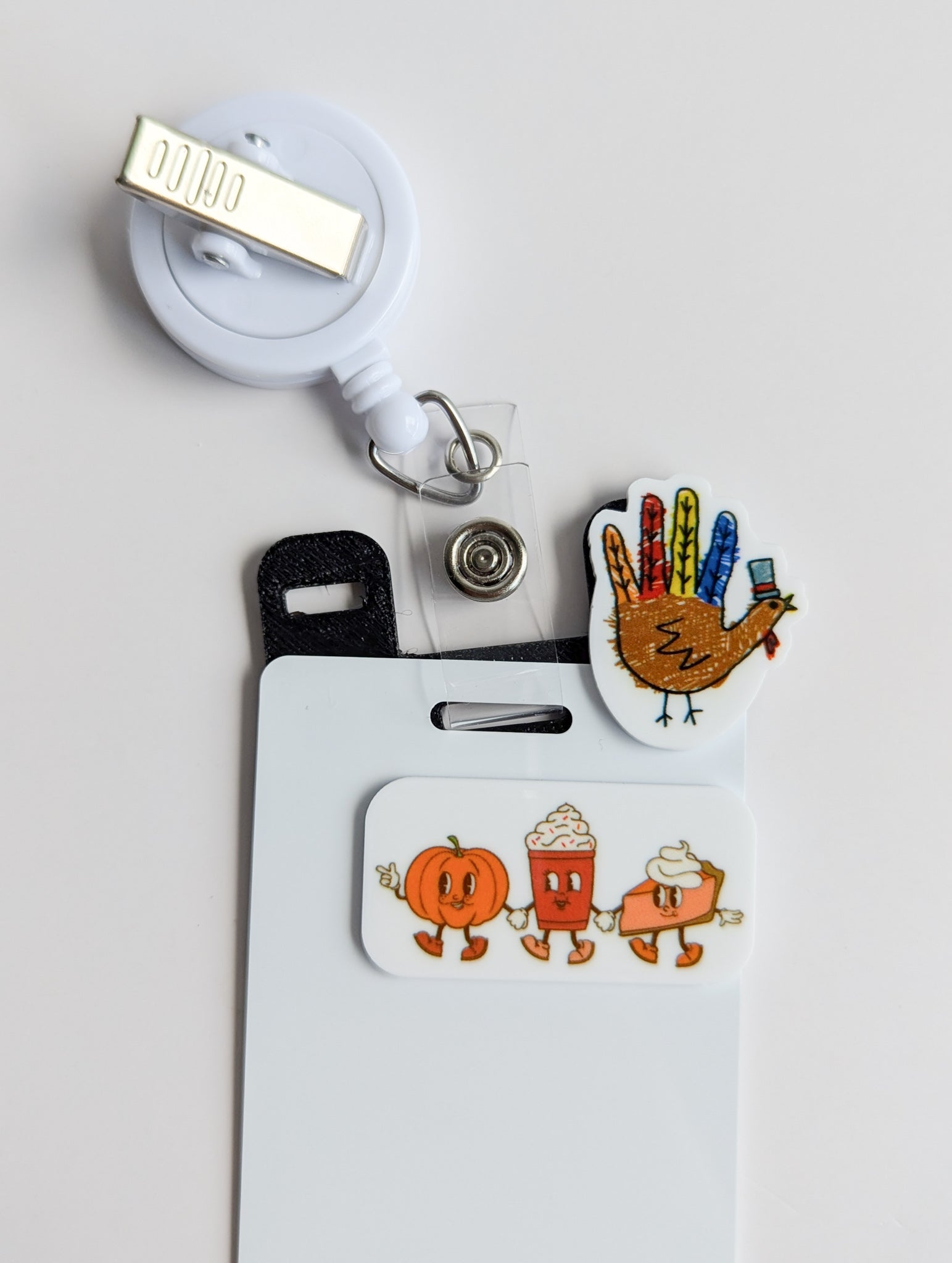 Badge Topper / CHARM COLLECTION  -  Fall Thanksgiving - Charm Only