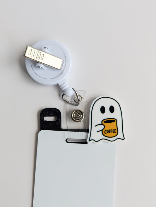 Badge Topper / CHARM COLLECTION  - Ghost Coffee - Charm Only