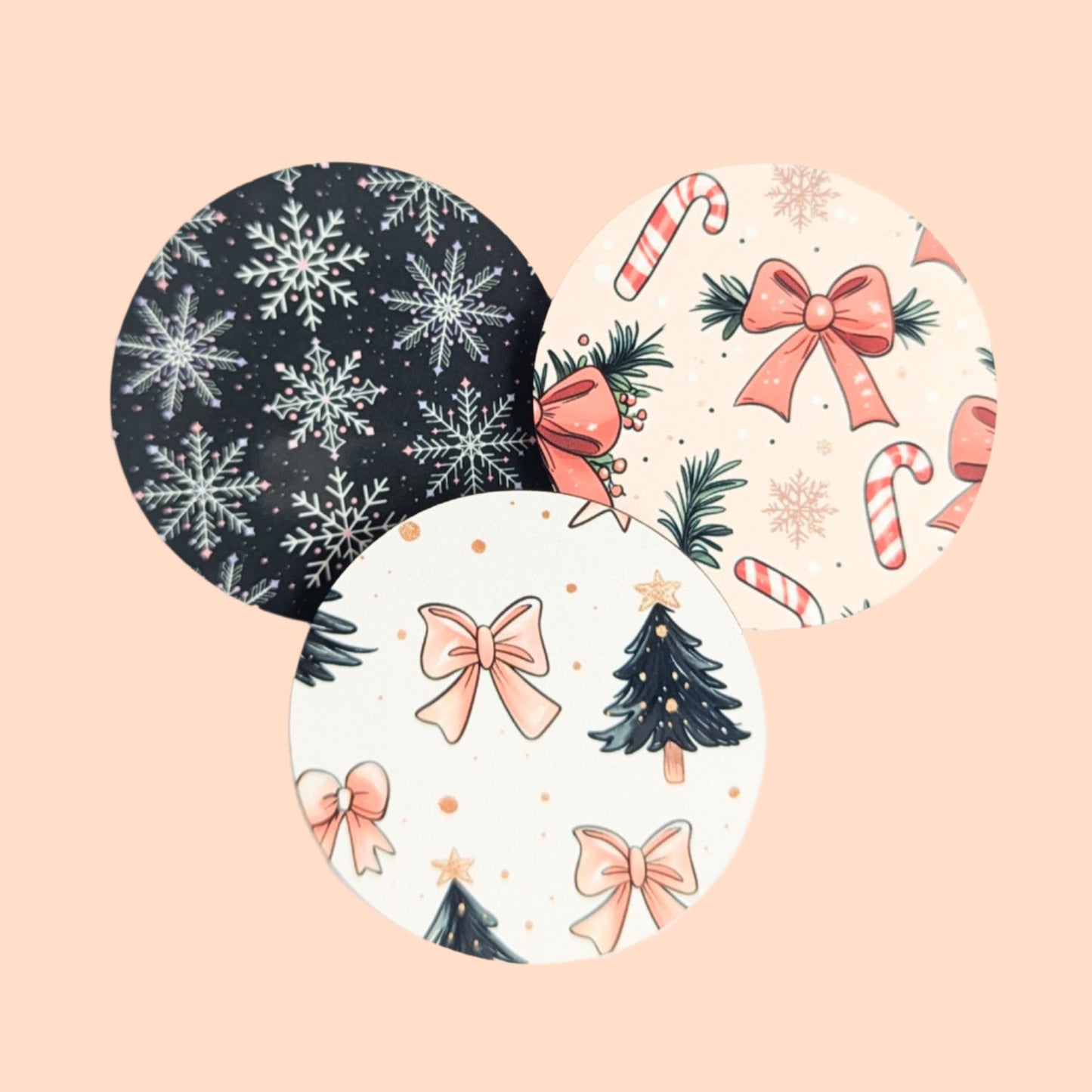 Christmas Pattern Bow / Hardboard Add on