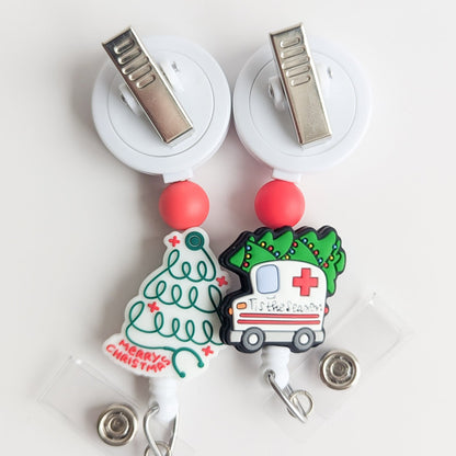 Medical Christmas Interchangeable Badge Reel