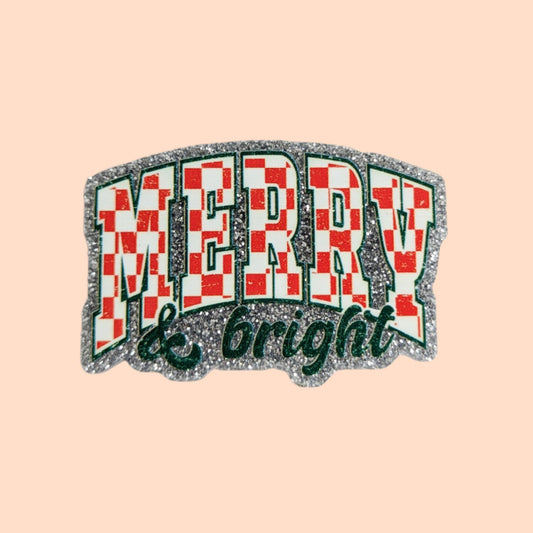 Merry and Bright Glitter / Christmas / PLASTIC Add on