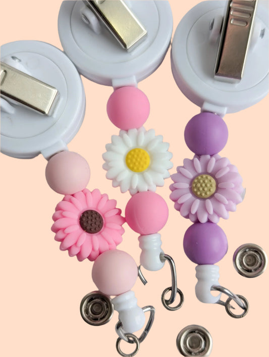 NEW Flower / Interchangeable Badge Reel