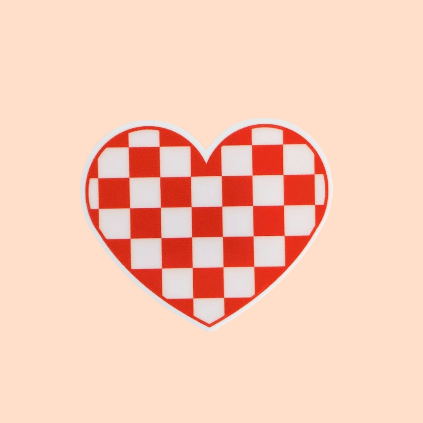 Checkered Heart / PLASTIC Add on