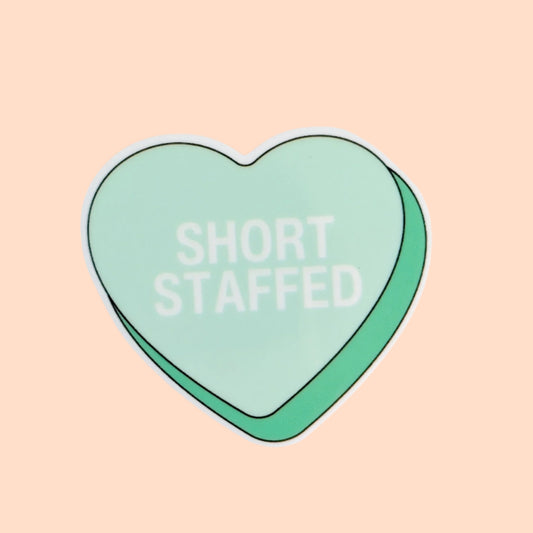 Short Staffed Candy Heart / PLASTIC Add on