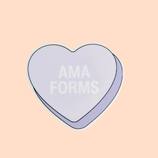 AMA Forms Candy HEART / PLASTIC Add on