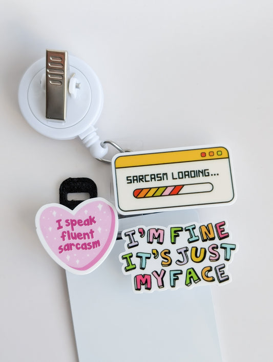 Badge Topper / CHARM COLLECTION  - Sarcasm - Charm Only