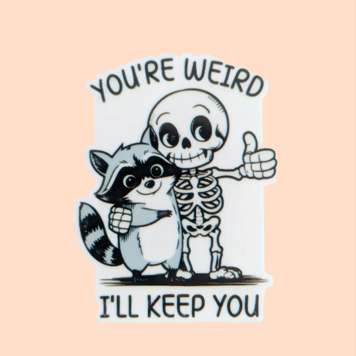 You're Weird / Raccoon / PLASTIC Add on