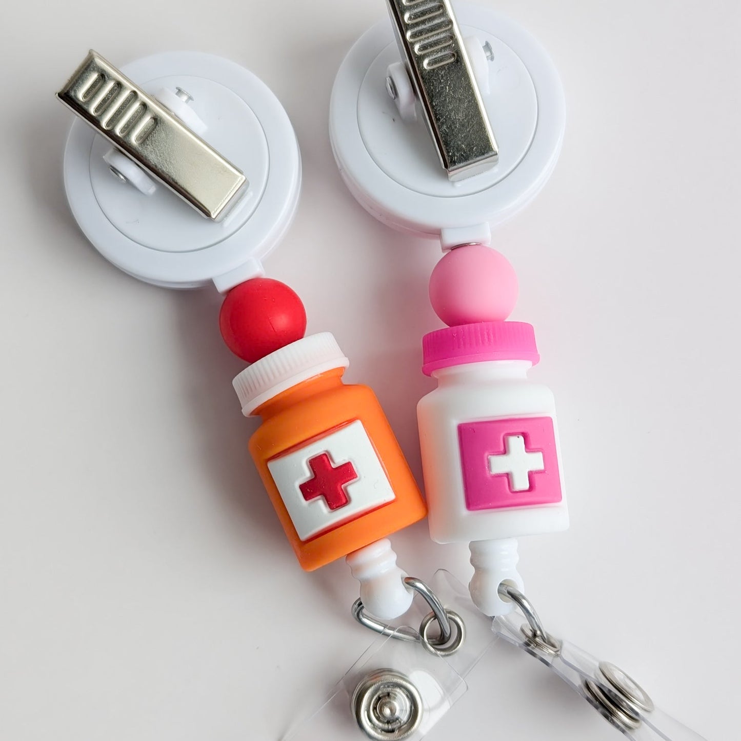 Pill Bottle / Pharmacy / Interchangeable Badge Reel