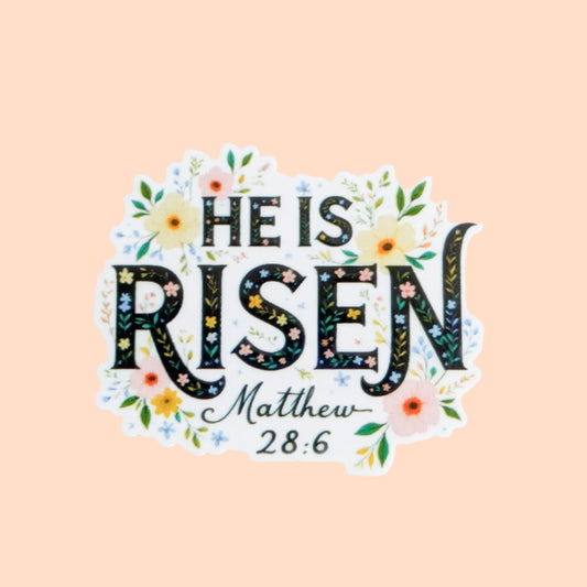 He is Risen / Jesus Easter /  PLASTIC Add on