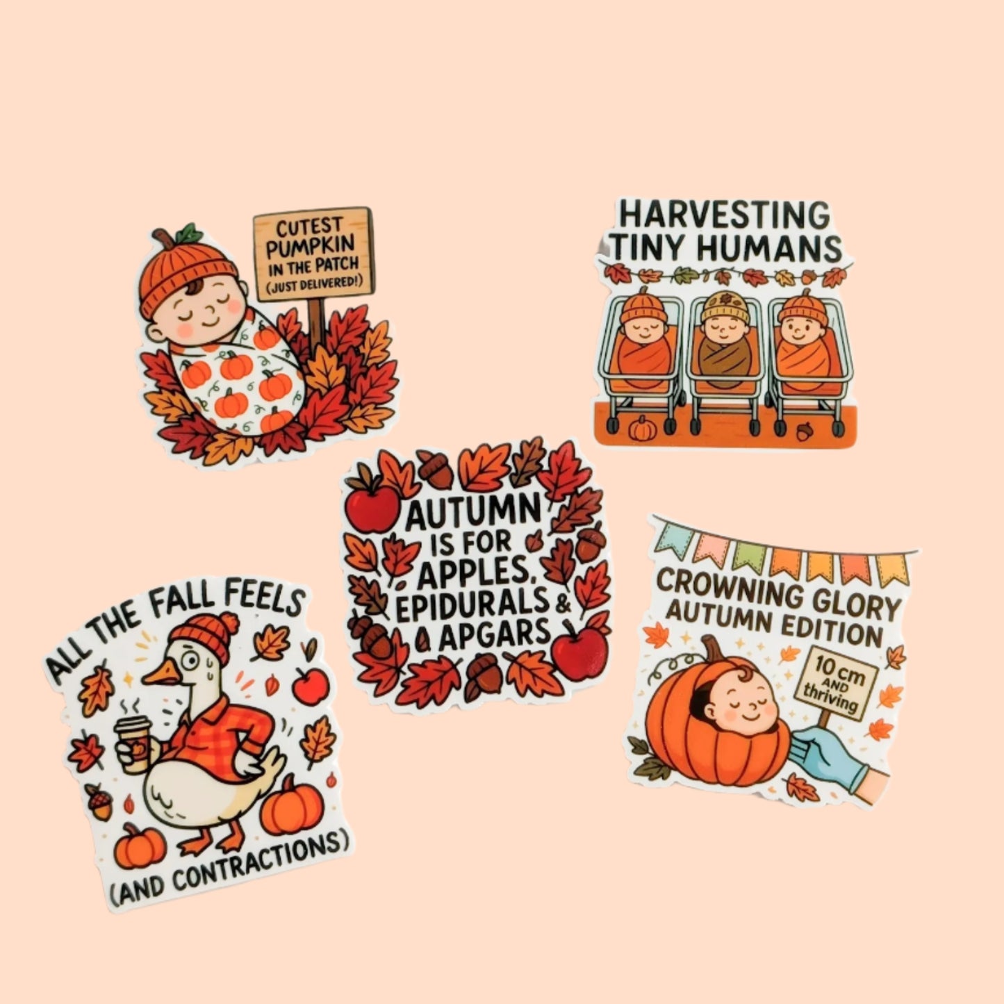 Labor Delivery Mother Baby Fall Pumpkin /  PLASTIC Add on