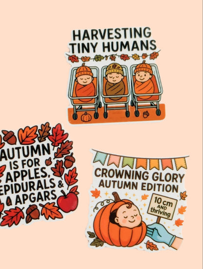 Labor Delivery Mother Baby Fall Pumpkin /  PLASTIC Add on
