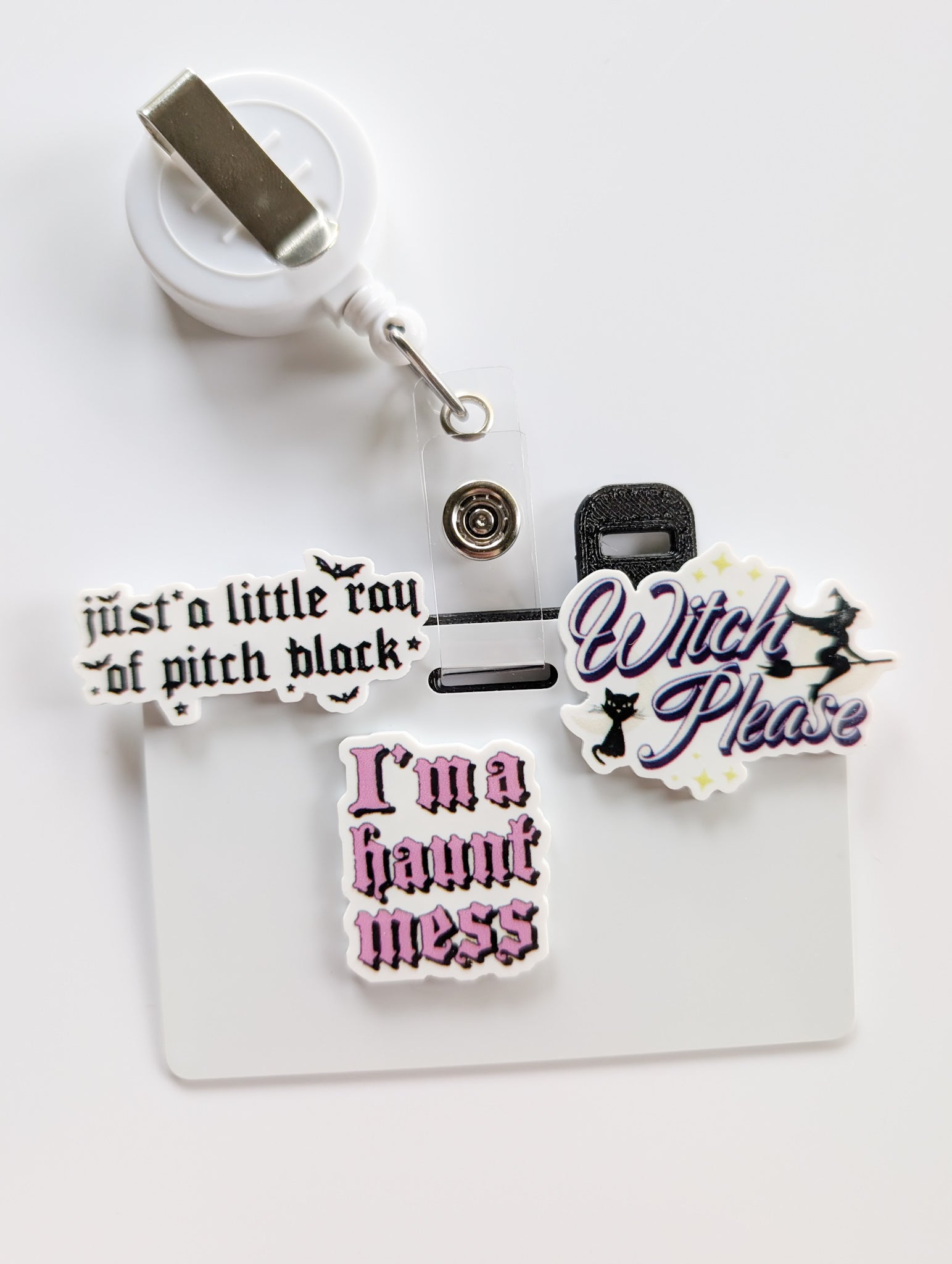 Badge Topper / CHARM COLLECTION  - Halloween Black - Charm Only