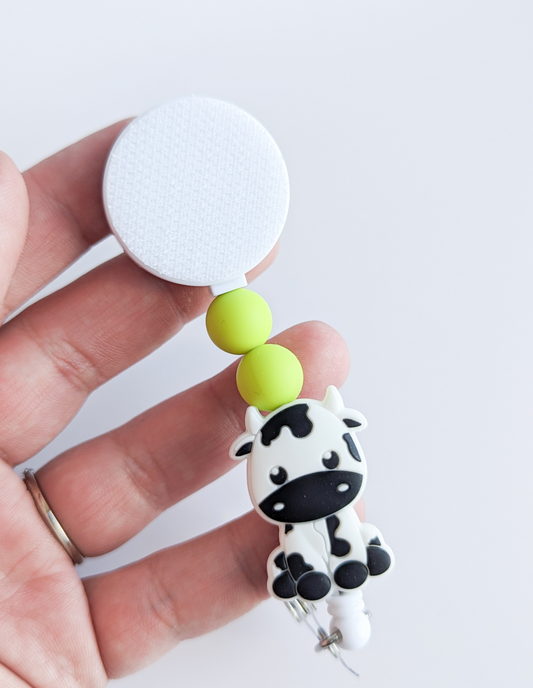 Space Cow / Interchangeable Badge Reel