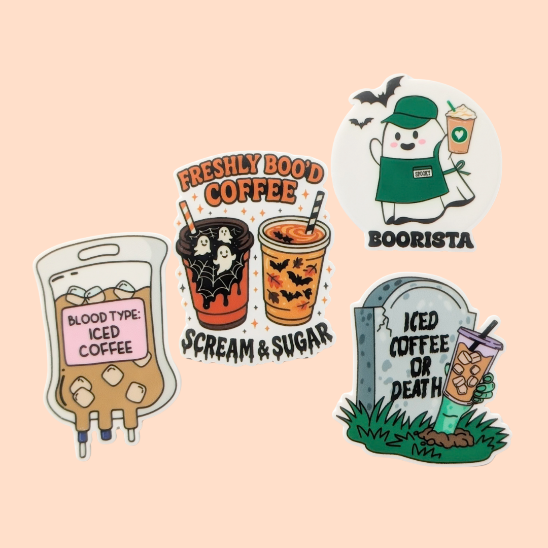 Coffee Fall Halloween /  PLASTIC Add on
