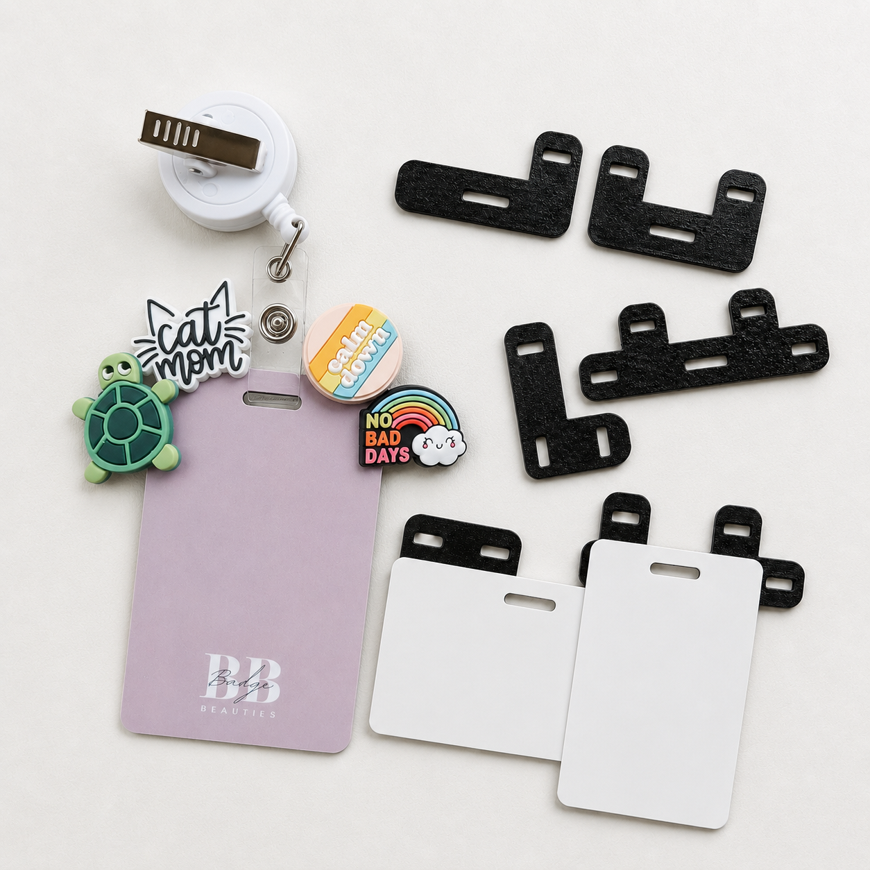 3D printed badge topper adapter for interchangeable badge reel charms