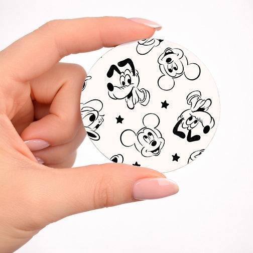 Black and Cream Disney  / Hardboard Add on