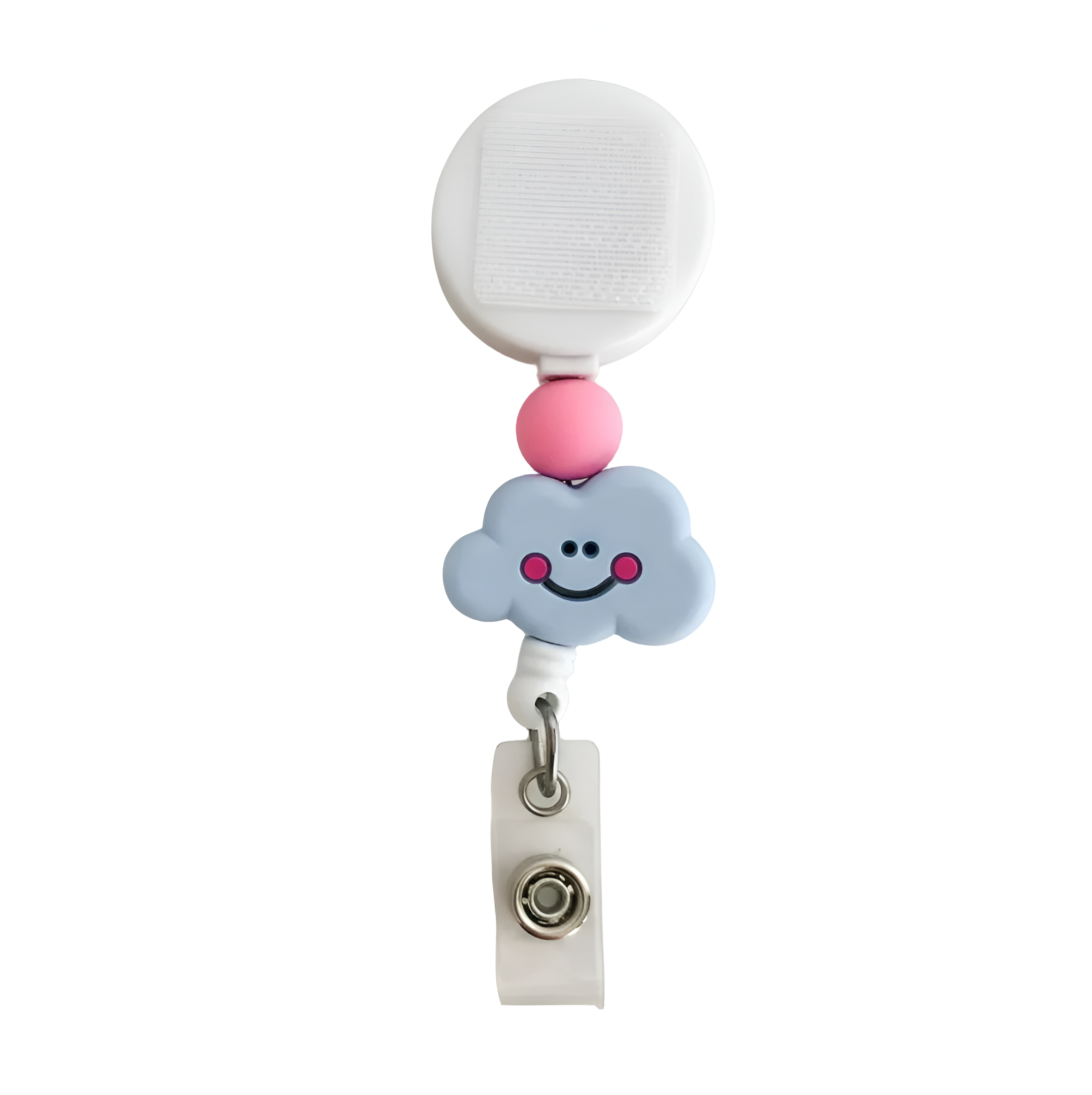 Smiley Cloud | Interchangeable Badge Reel