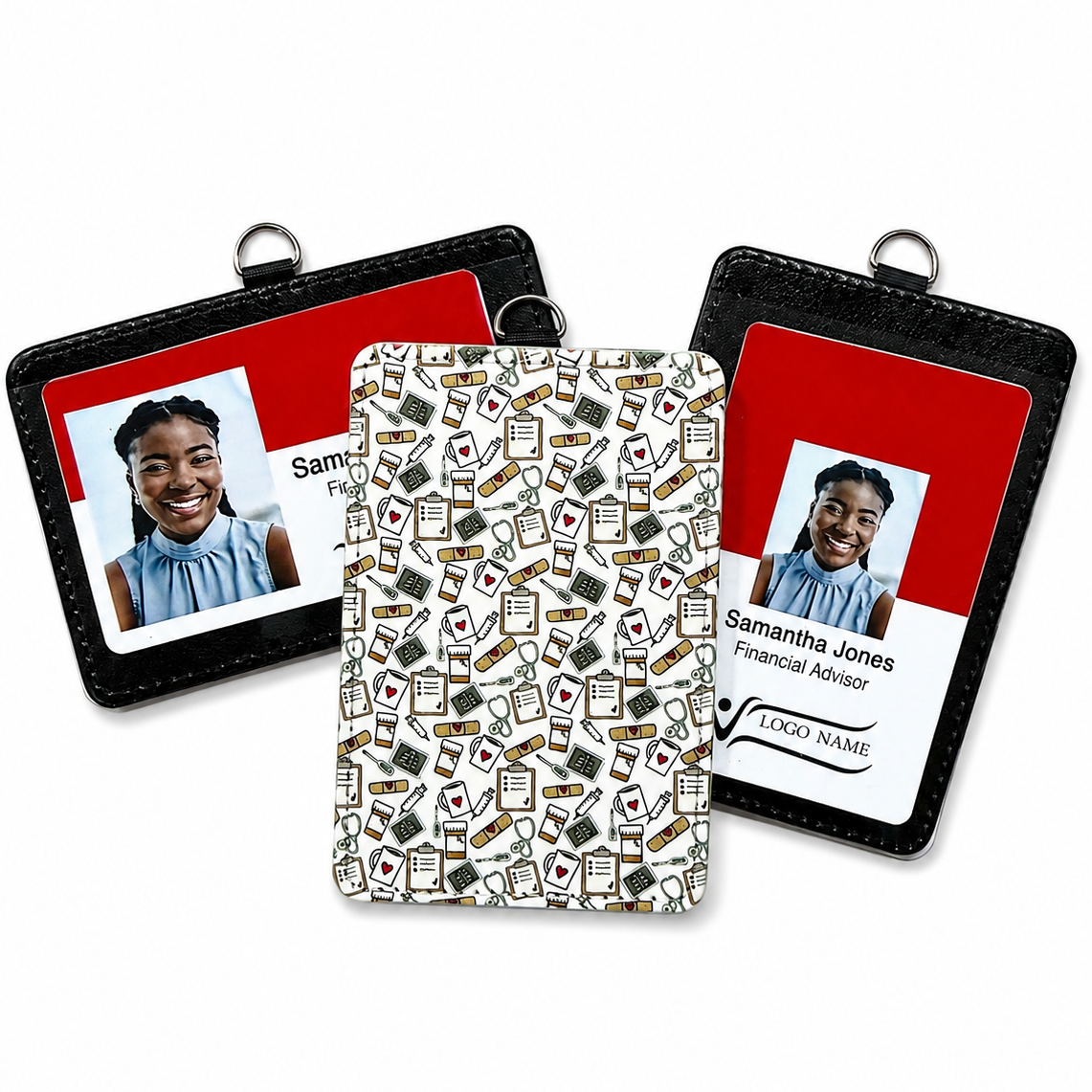 Coffee and Medical Supplies ID Badge Holder