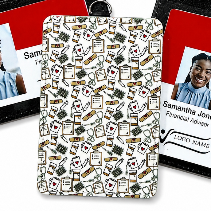 Coffee and Medical Supplies | ID Badge Holder