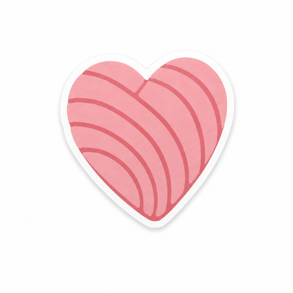 Concha Pink heart plastic add-on for compatible interchangeable badge reel bases