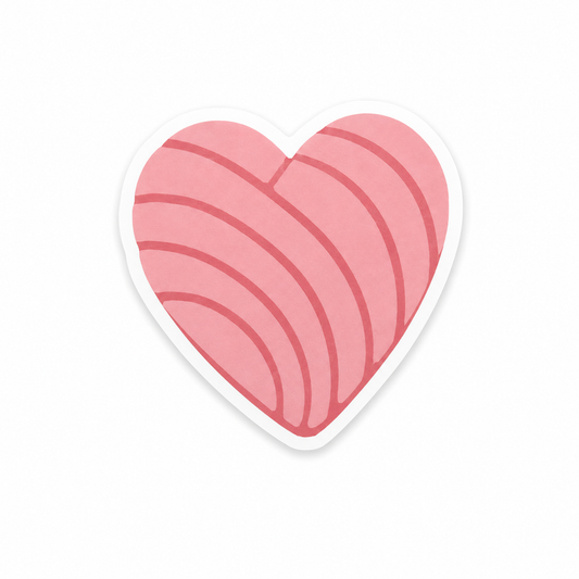 Concha Pink heart plastic add-on for compatible interchangeable badge reel bases